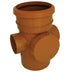 FloPlast D274 Access Pipe Single Socket 110mm in terracotta 110mm size