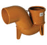 FloPlast D501 Low Back 'P' Trap in terracotta 110mm size
