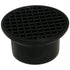 FloPlast D514 Round Hopper and Grid for gully pot in black