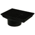 FloPlast D524 Rectangular Hopper and Grid for gully pot (Fits 160mm gully) in black