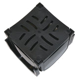 FloPlast D710 Drain Corner in black
