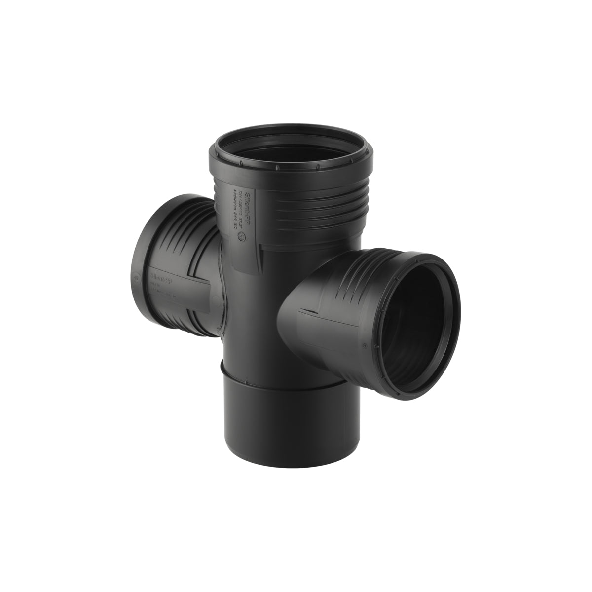 Silent-PP double branch fitting 87,5°: d=125mm, d1=110mm