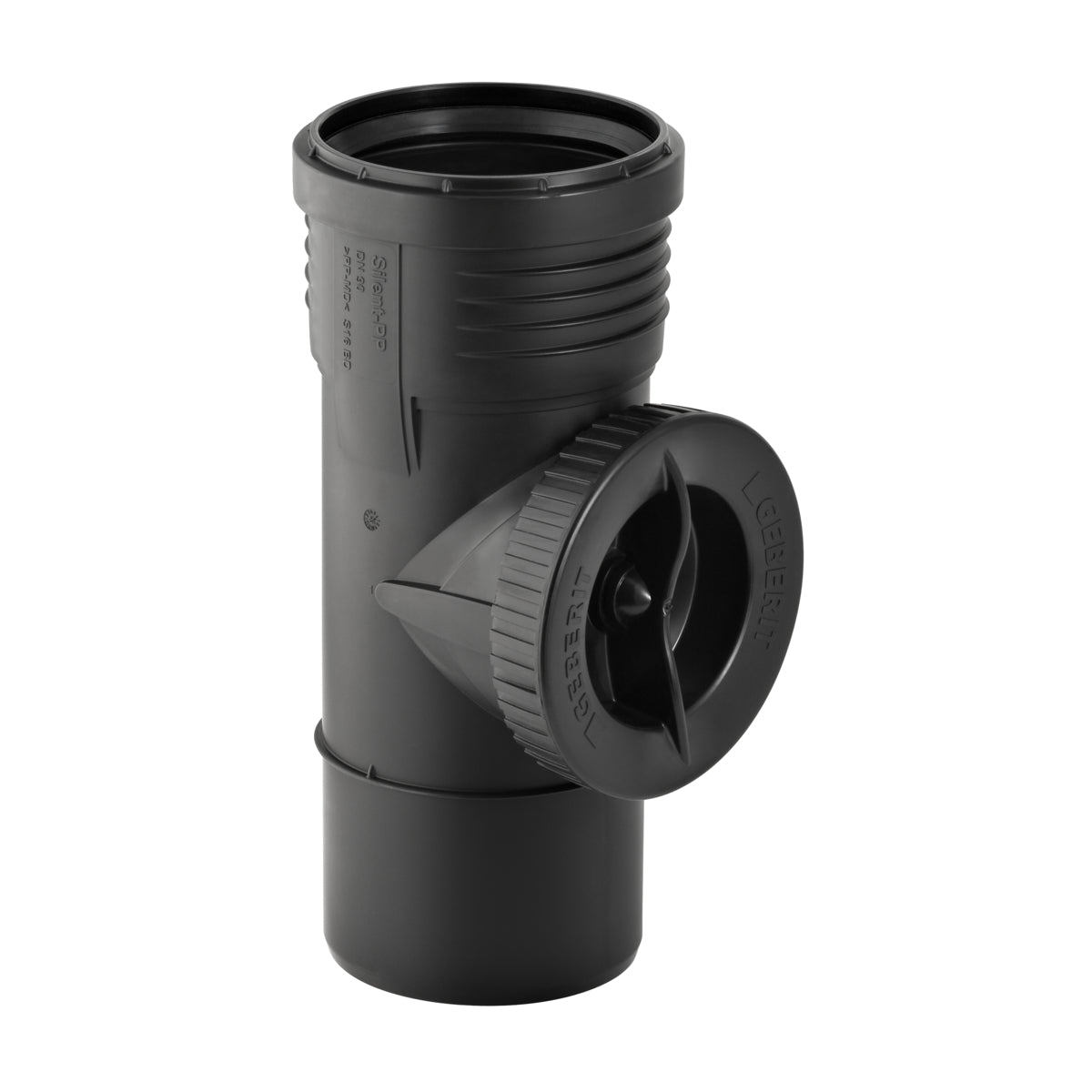 Geberit Silent-PP Access Pipe 90° with Round Opening