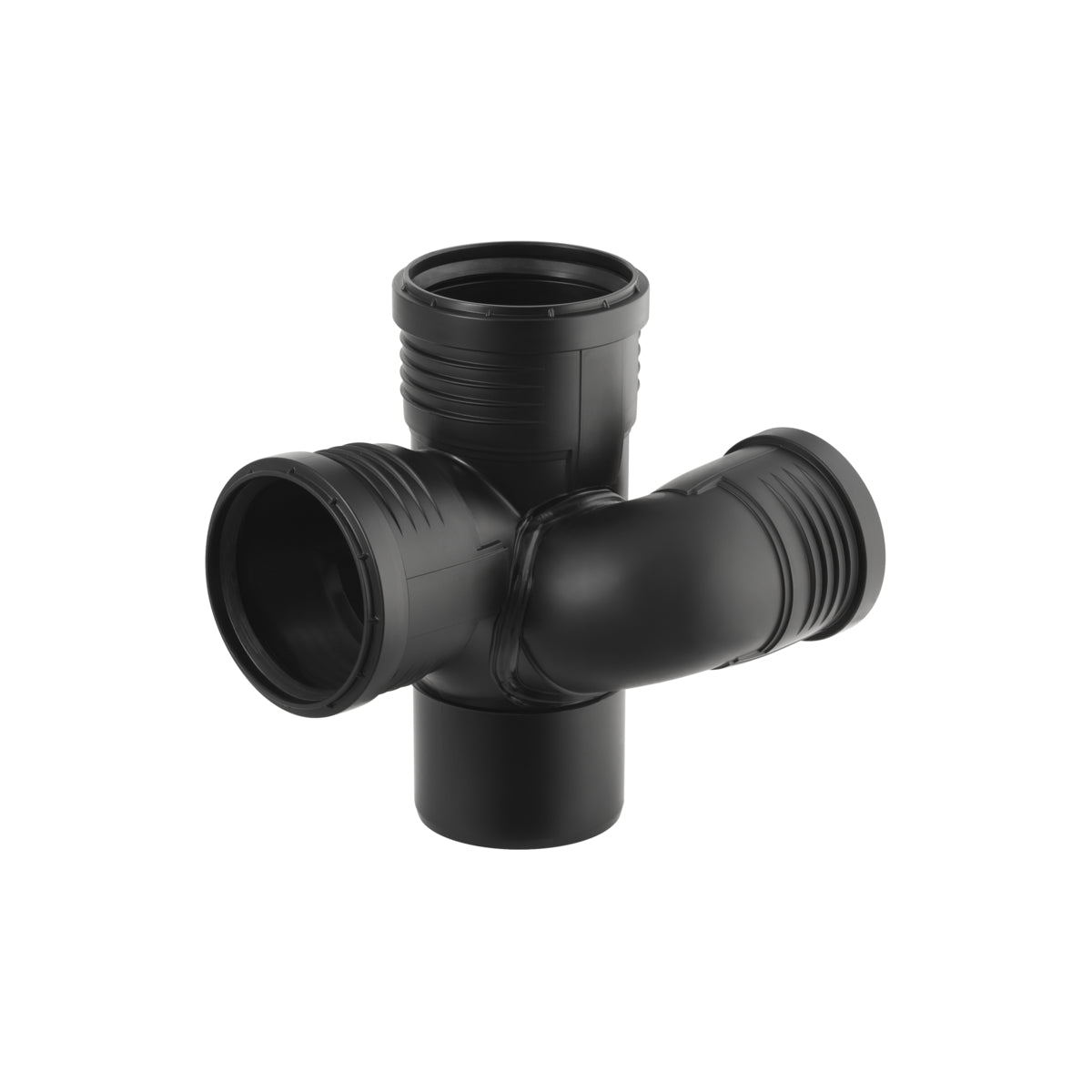 Geberit Silent-PP Duct Branch Fitting - Swept-Entry Left