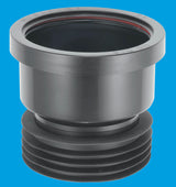 McAlpine 4"  Drain Connector Straight in black 4"/110mm size