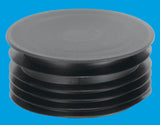McAlpine 4" Blanking Cap Black in black 4"/110mm size
