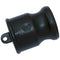PP Dust Plug in black 3" size