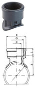TP PVC-U Saddle Socket with Female Thread