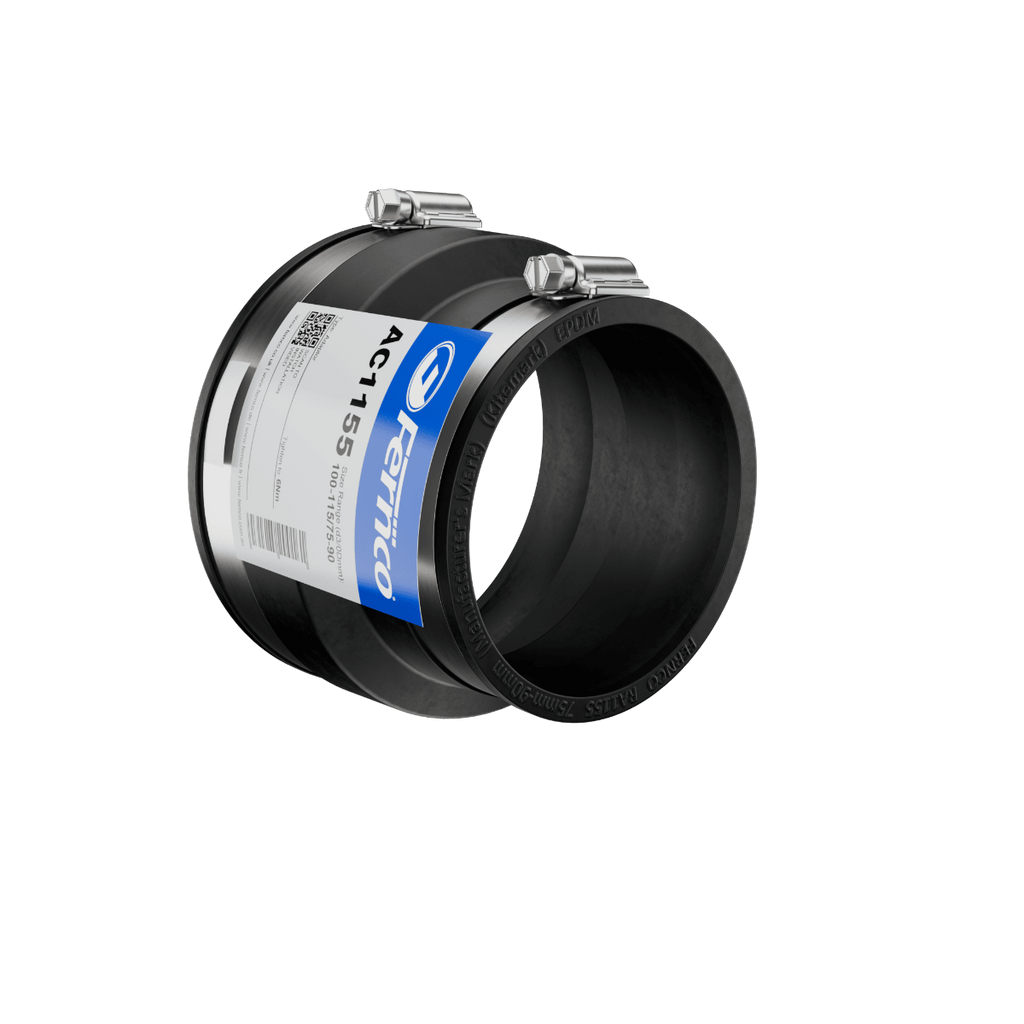Fernco AC Adaptor Coupling EPDM Rubber