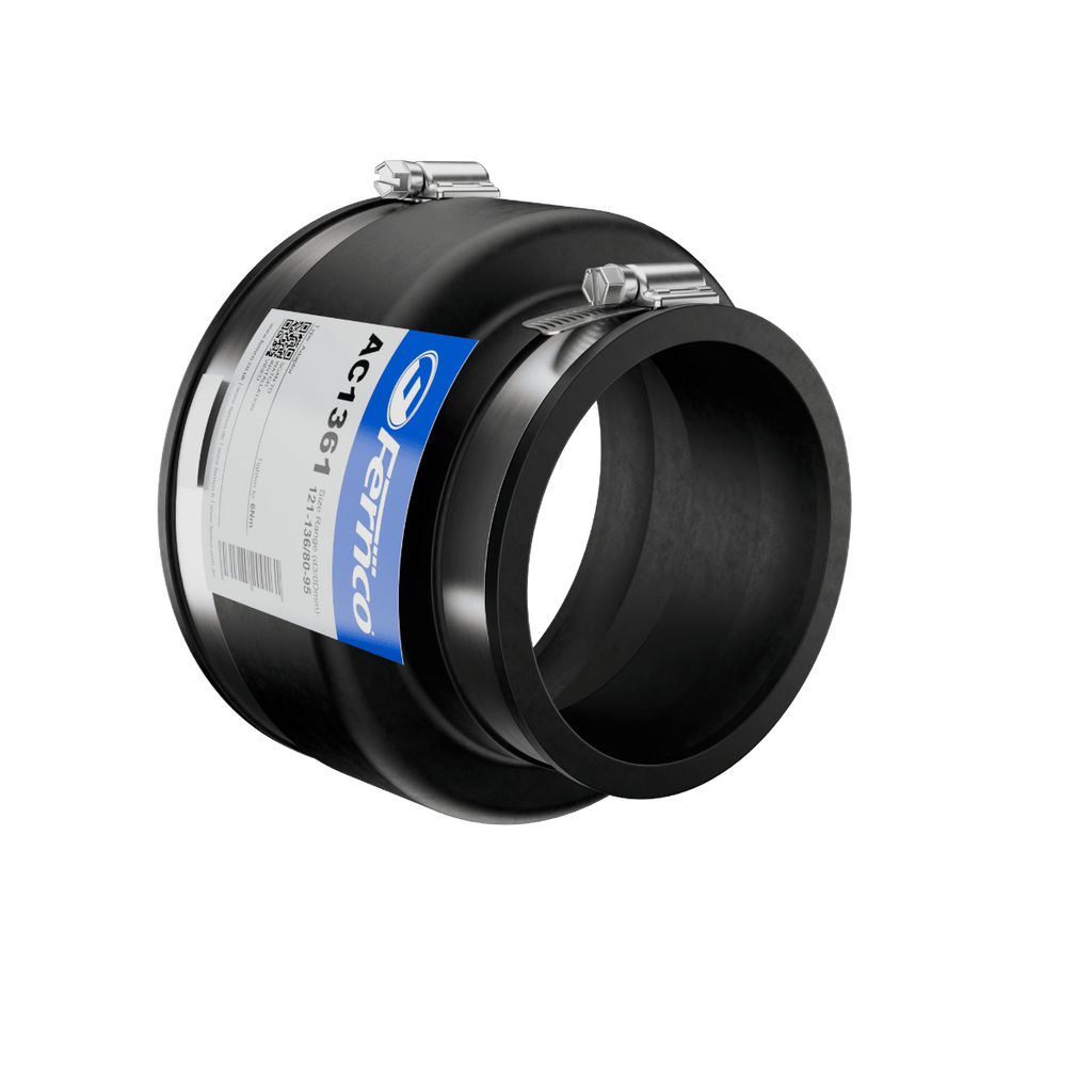 Fernco AC Adaptor Coupling EPDM Rubber