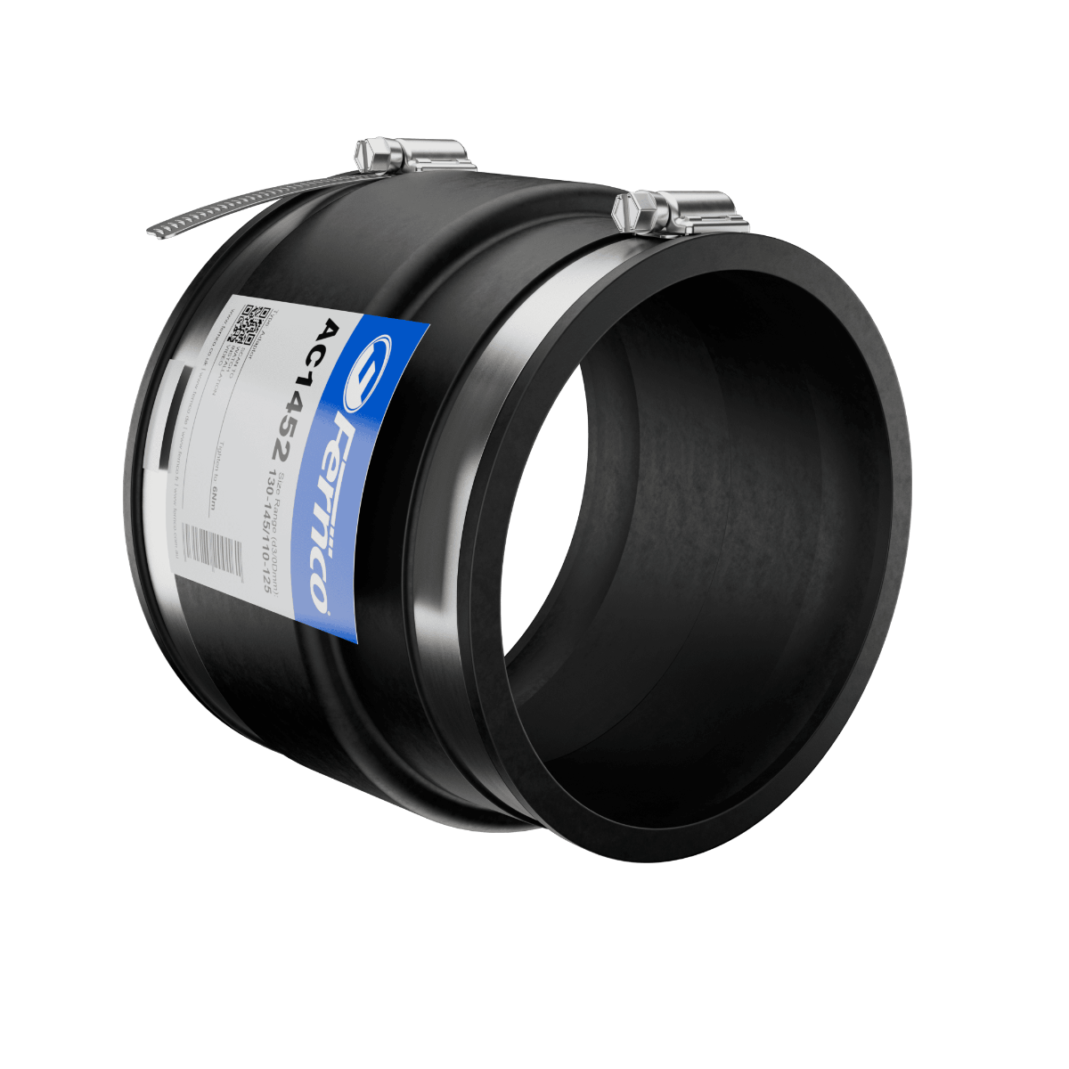 Fernco AC Adaptor Coupling EPDM Rubber