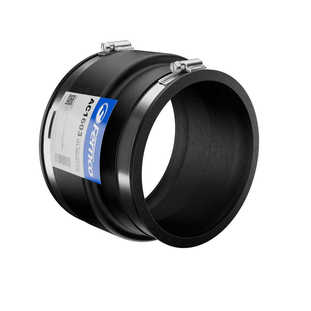 Fernco AC Adaptor Coupling EPDM Rubber