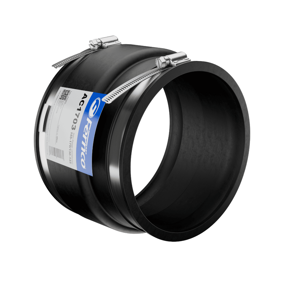 Fernco AC Adaptor Coupling EPDM Rubber