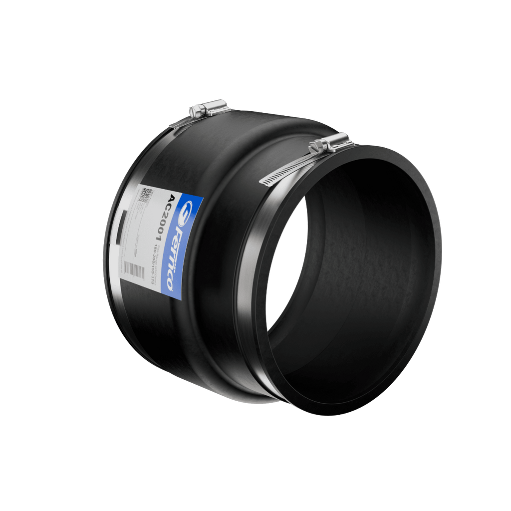 Fernco AC Adaptor Coupling EPDM Rubber