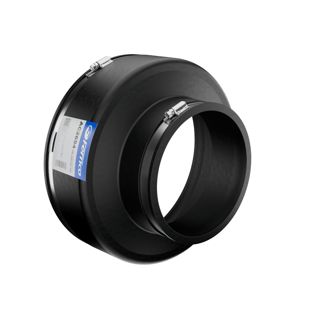 Fernco AC Adaptor Coupling EPDM Rubber in black 240-265mm size