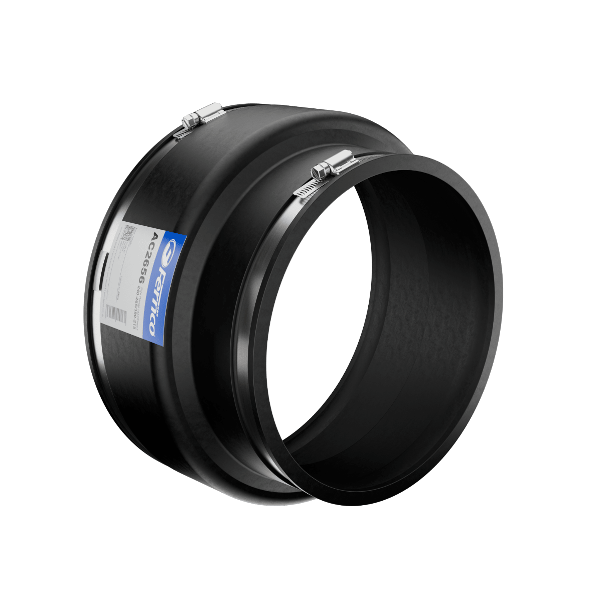 Fernco AC Adaptor Coupling EPDM Rubber in black 240-265mm size