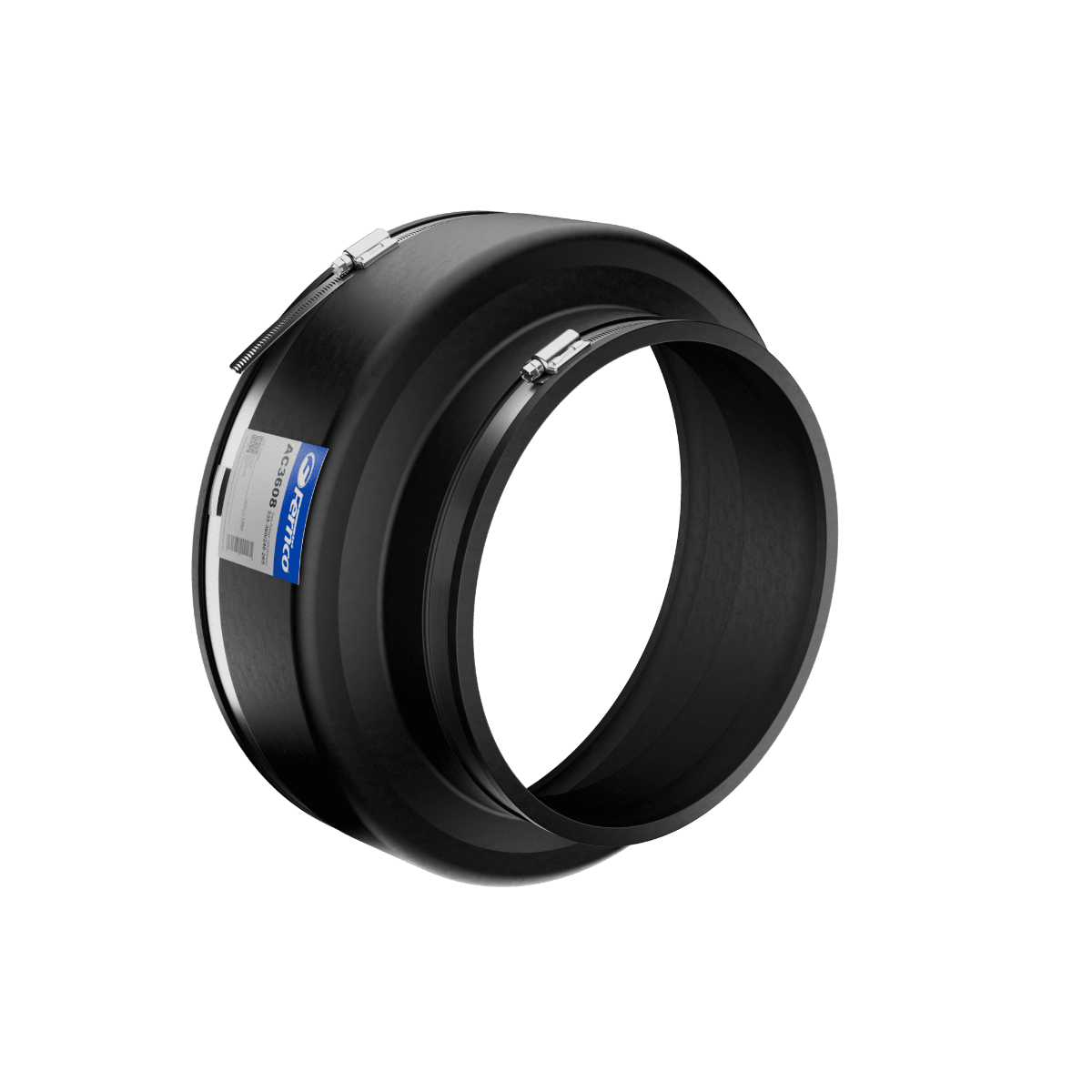 Fernco AC Adaptor Coupling EPDM Rubber in black 335-360mm size