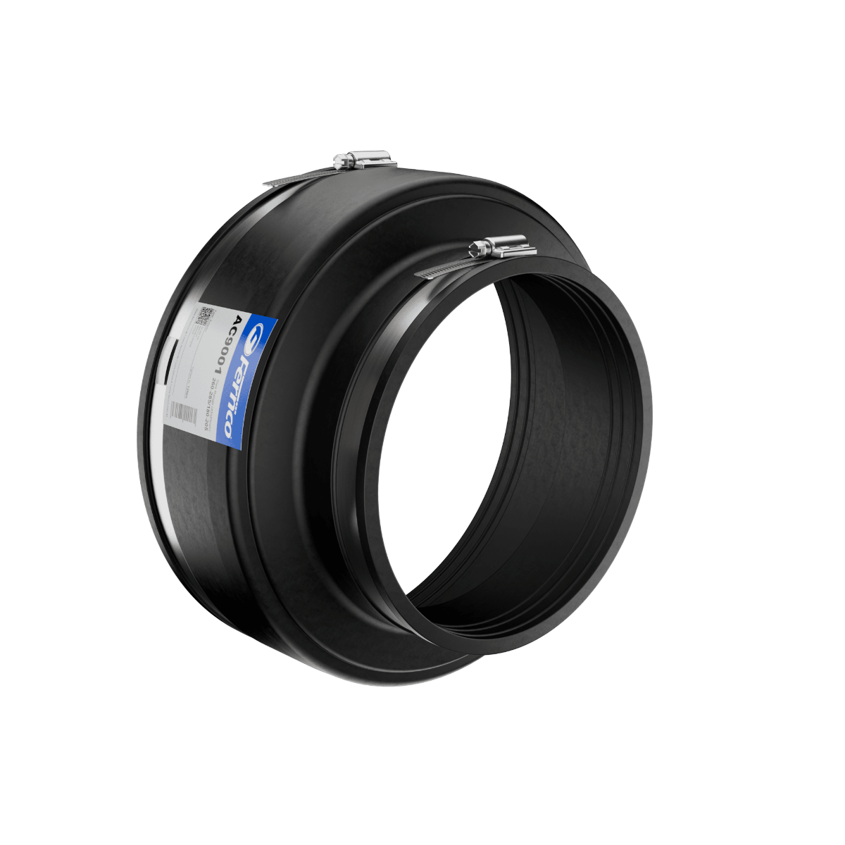 Fernco AC Adaptor Coupling EPDM Rubber in black 260-285mm size