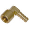 Brass 90 Degree Elbow F.I. BSPP x Hose Tail 1/4" size