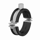 Flamco BSI Lined Pipe Clamps in silver M8-M10 size
