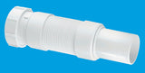 McAlpine 1 1/2" Flexible Fitting Uni x  Spigot in white 1 1/2" size