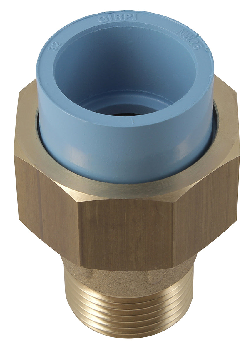 Durapipe Girair 3 Piece Union, Brass Thread Male