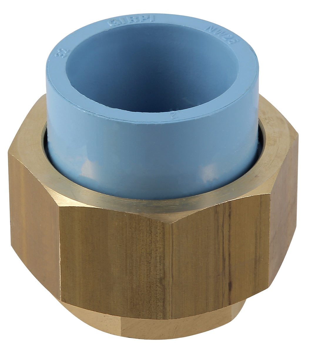 Durapipe Girair 3 Piece Union, Brass Thread Male