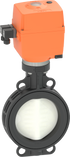 GF 565 Butterfly Valve Electric 100-230V FKM w/o MO in black 150mm size