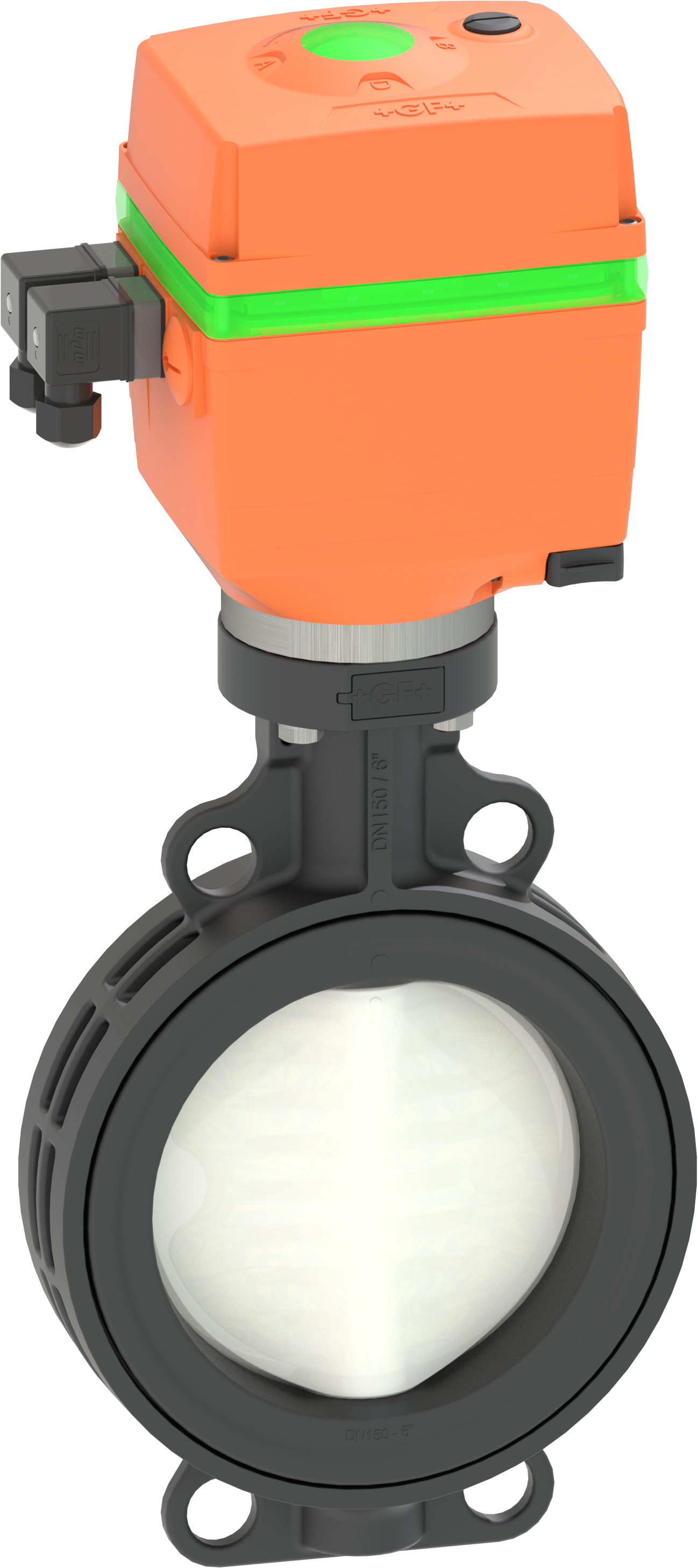 GF 565 Butterfly Valve Smart Electric Actuator 100-230V EPDM dEA250