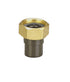 Durapipe HTA Tap Connector with Brass Nut in brown 40mm size