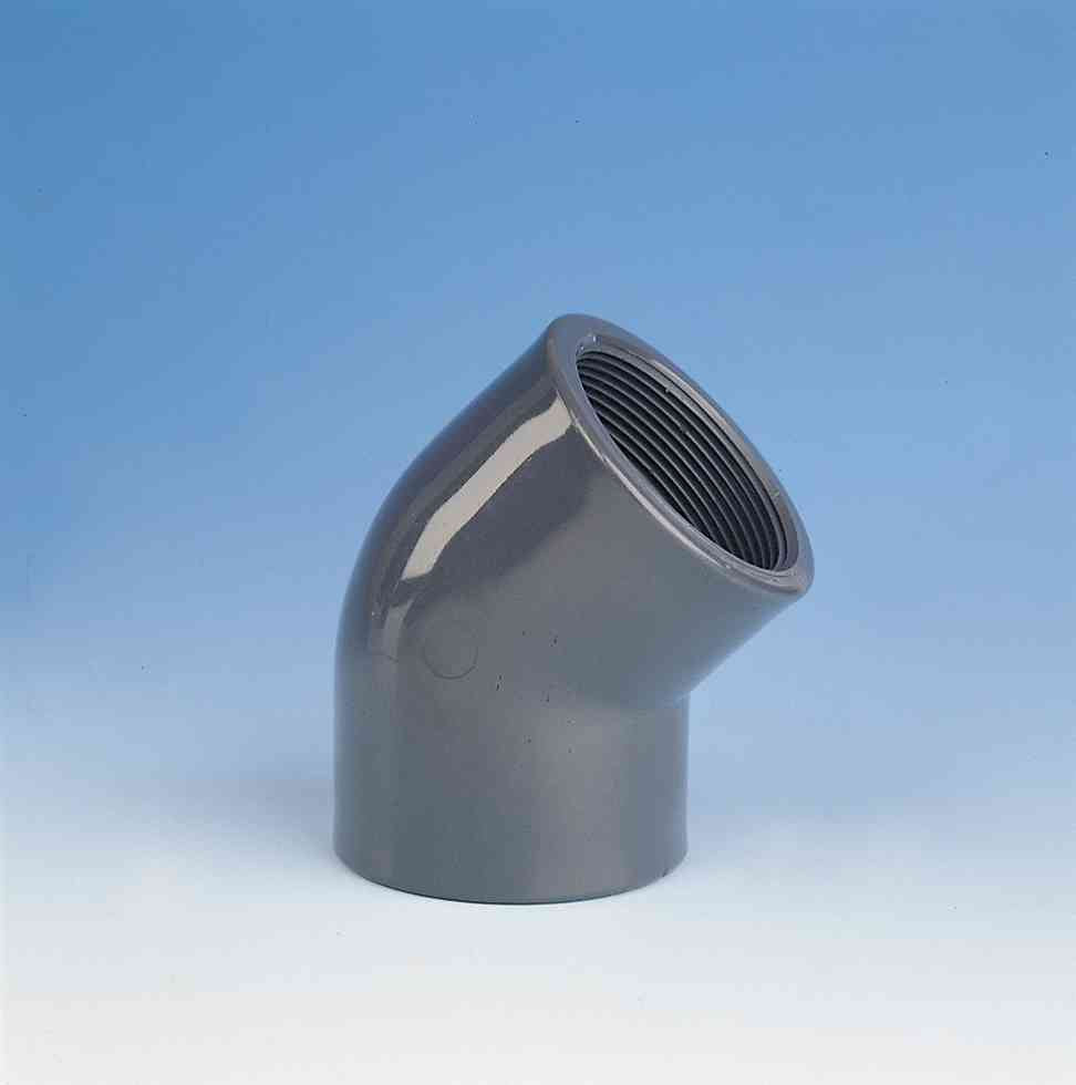 TP PVC-U 45 Degree Elbow Threaded