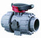 Durapipe ABS SuperFLO VKD Double Union Ball Valve EPDM in grey 1 1/2" size