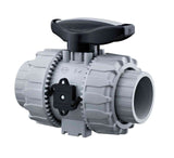 Durapipe Corzan VKD Double Union Ball Valve FPM in grey 16mm size