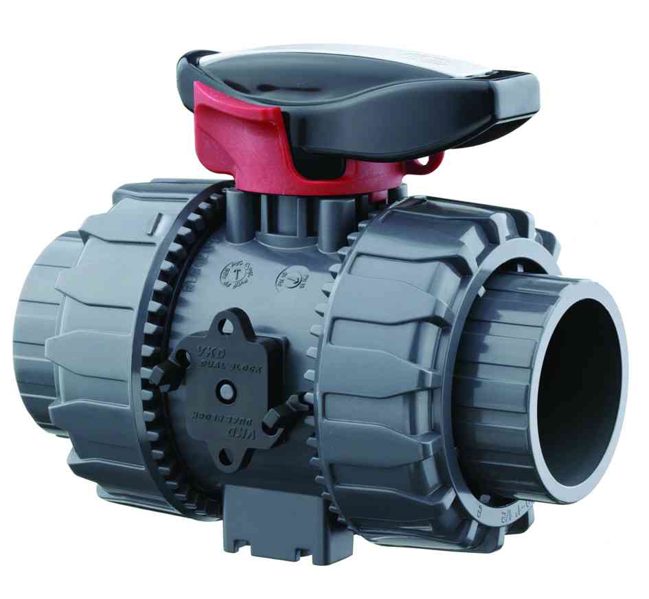 Durapipe PVC-U VKD Dbl Union Ball Valve w/ Lock FPM