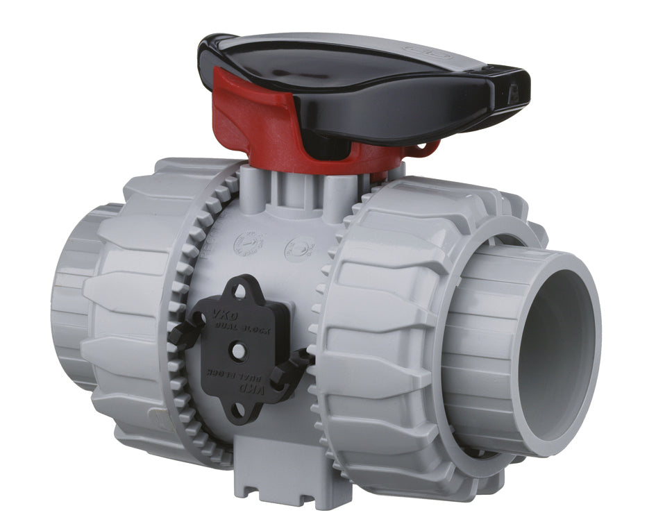 Durapipe Corzan VKD Double Union B'Valve Lockable FPM