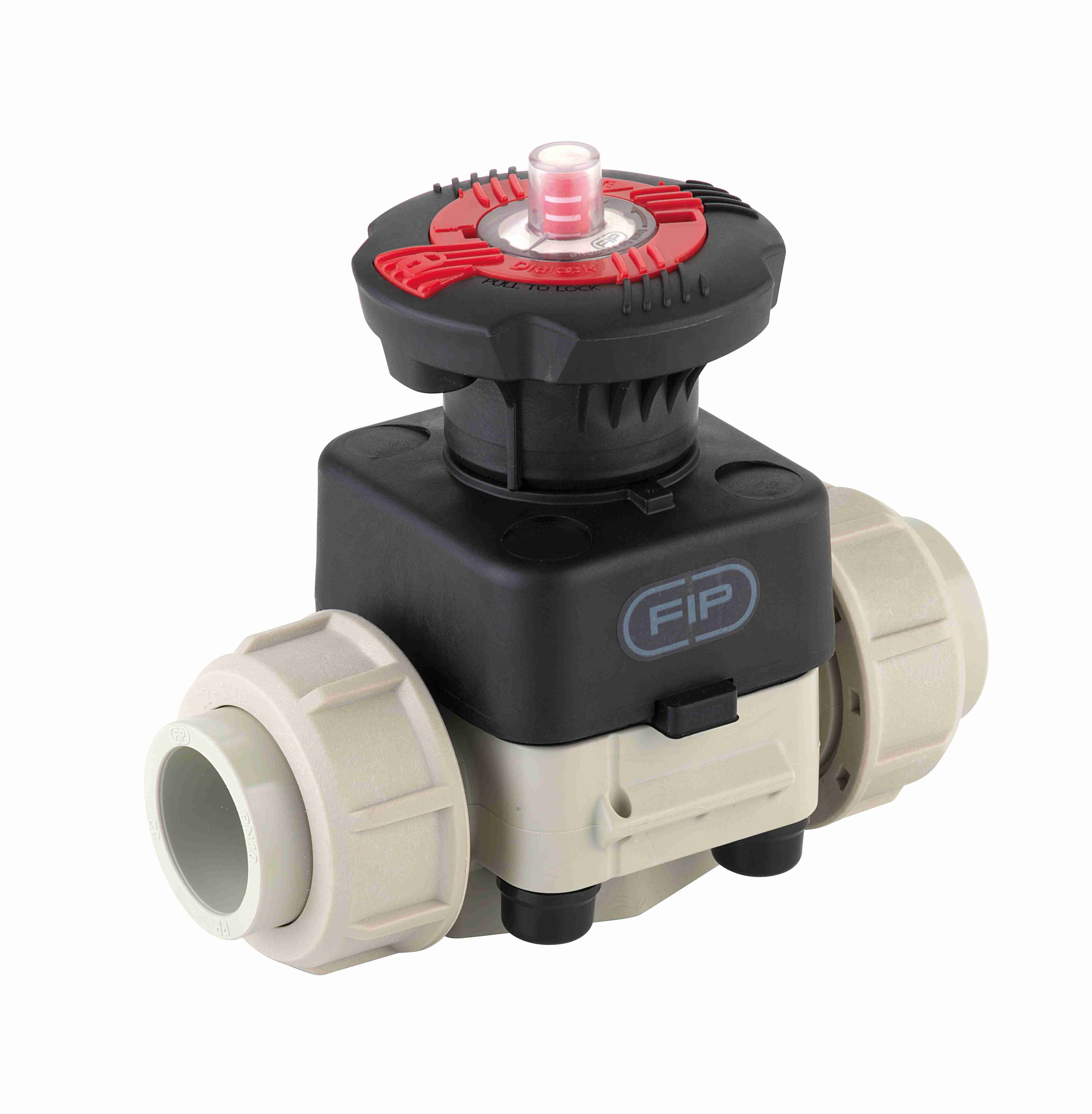 Durapipe PP Dialock Diaphragm Valve Spigot Ends FPM 75mm