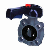 Durapipe PVC-U FK Butterfly Valve FPM in grey 1 1/2" size