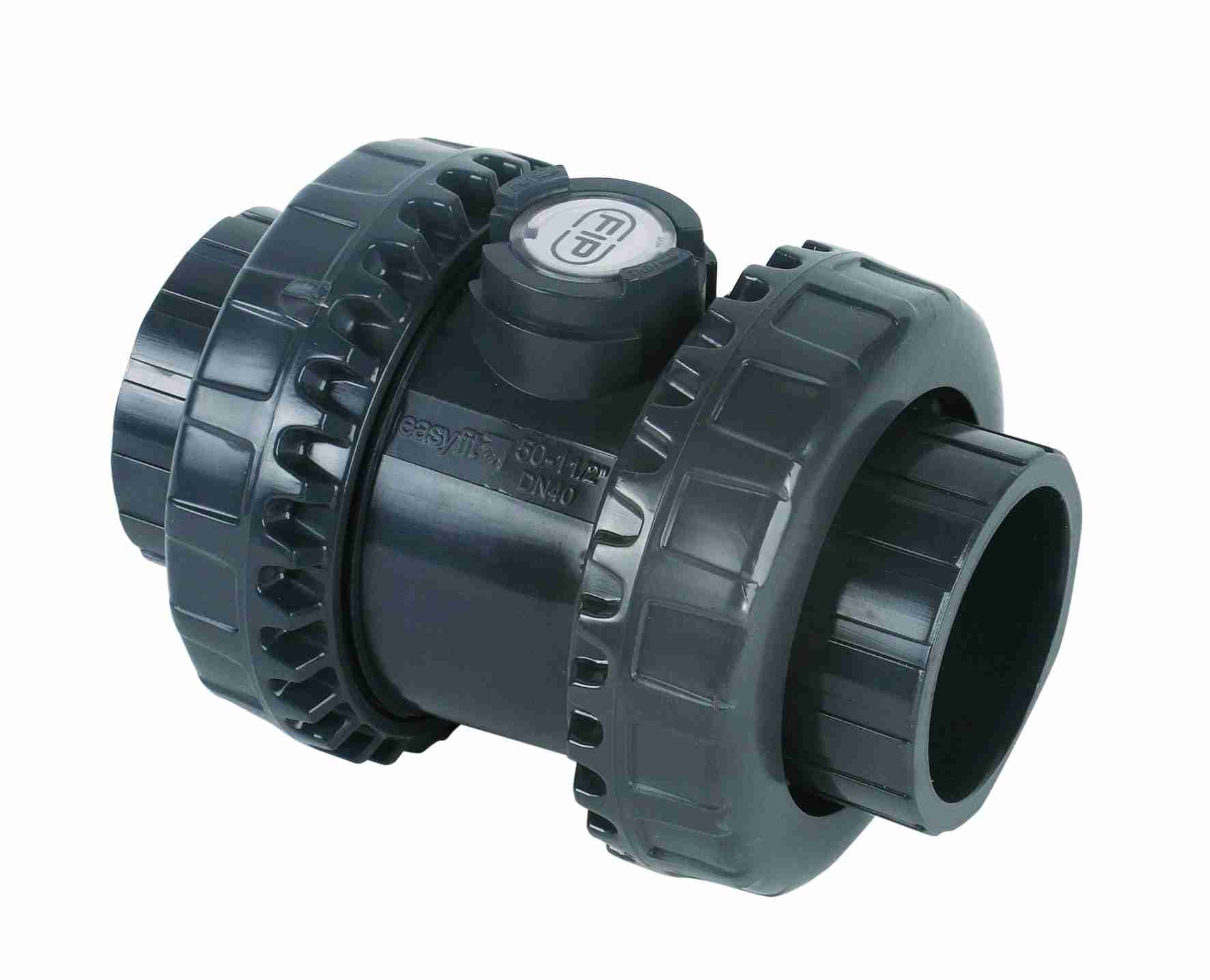 Durapipe PVC-U SX Easyfit Ball Check Valve EPDM in grey 63mm size