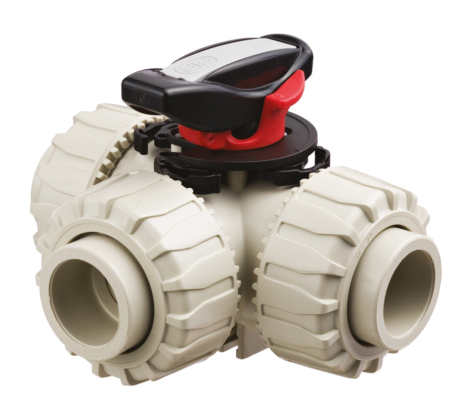 Durapipe PP TKD 3-Way Ball Valve T-Port FPM