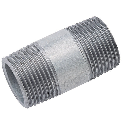 Heavy Duty Galvanised Nipples Male BSPT in black 80mm size