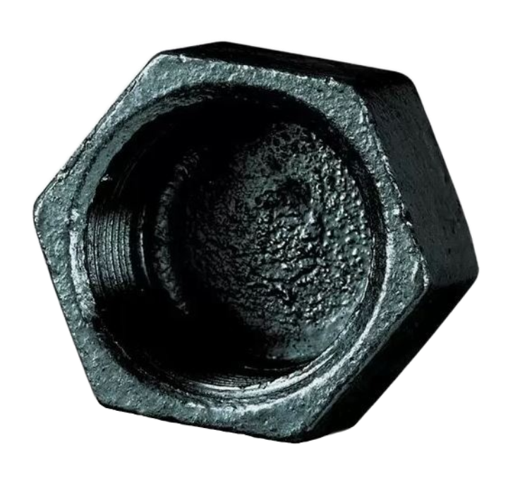 Bspp Threaded Cap Black Hexagonal Cap Female BSPP – Pipekit