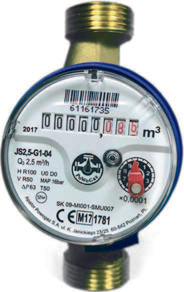 DMS JS 15 1/2" Qp1.6 Cold Water Meter