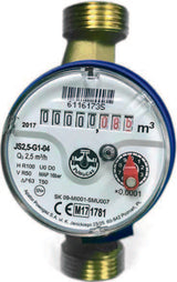 DMS JS 15 1/2" Qp1.6 Cold Water Meter in blue 3/4" size