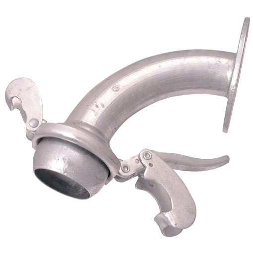 Galvanised Male Flanged 90 Degree Bend Table D