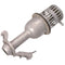 Galvanised Male Foot Valve Strainer in silver 108mm size