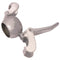 Male End Cap with Lever Closure in silver 8" size