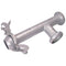 Galvanised T Union with Female Outlet in silver 4" size