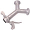 Galvanised Y Union with Male Outlet in silver 3" size
