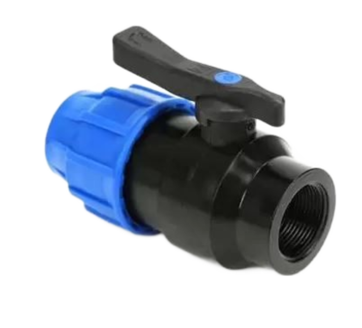 MDPE Ball Valve Compression x Female Thread