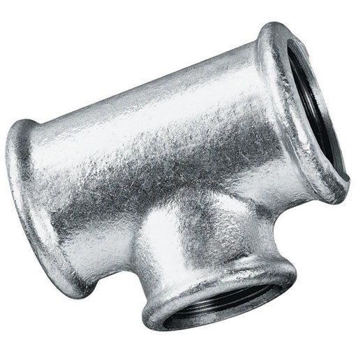 Galvanised Unequal Branch Tee BSPP